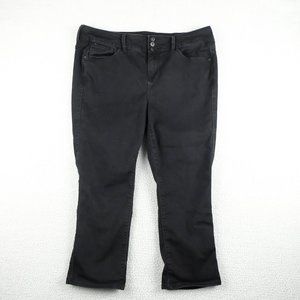 Torrid Jegging Womens 18 Black Super Soft Crop Jeans Stretchy Lightweight